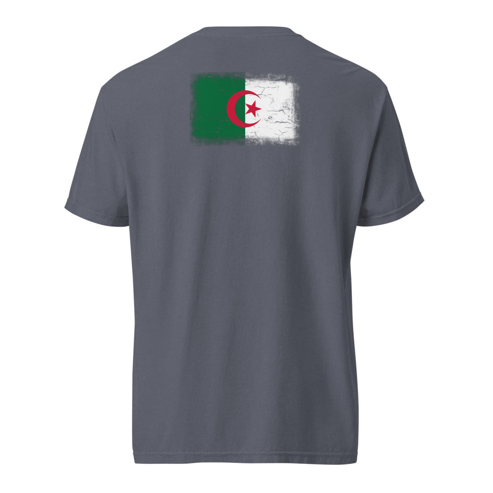 Algeria Flag Tee — Back — Denim