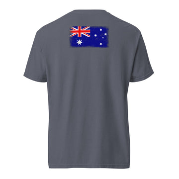 Australia Flag Tee | Back Print | Unisex | Heavyweight Cotton