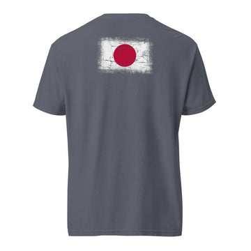 Japan Flag Tee | Back Print | Unisex | Heavyweight Cotton