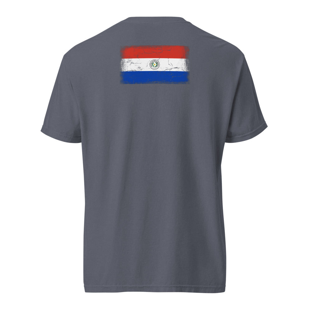 Paraguay Flag Tee — Back — Denim