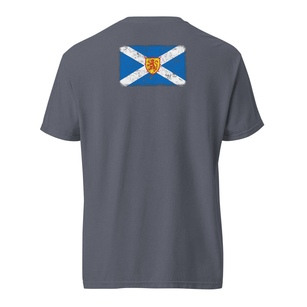 Scotland Flag Tee — Back — Denim