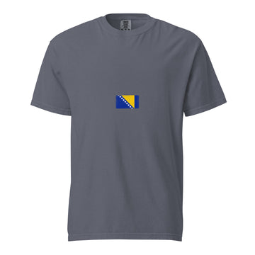 Bosnia and Herzegovina Flag Tee | Minimal | Unisex | Heavyweight Cotton