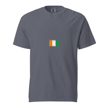 Côte d'Ivoire Flag Tee | Minimal | Unisex | Heavyweight Cotton