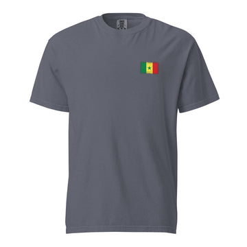 Senegal Flag Tee | Front | Unisex | Heavyweight Cotton