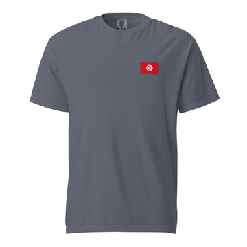 Tunisia Flag Tee | Front | Unisex | Heavyweight Cotton