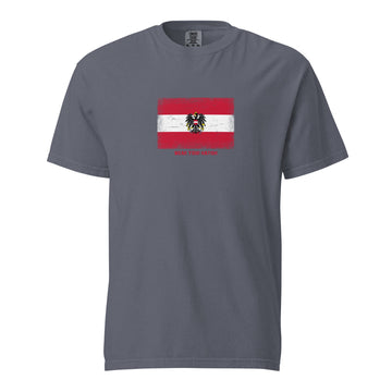 Austria Flag T-Shirt | Unisex | Heavyweight Cotton