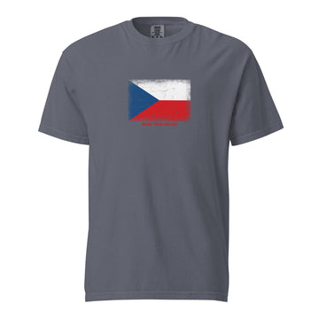 Czechia Flag T-Shirt | Unisex | Heavyweight Cotton