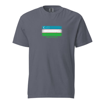 Uzbekistan Flag T-Shirt | Unisex | Heavyweight Cotton