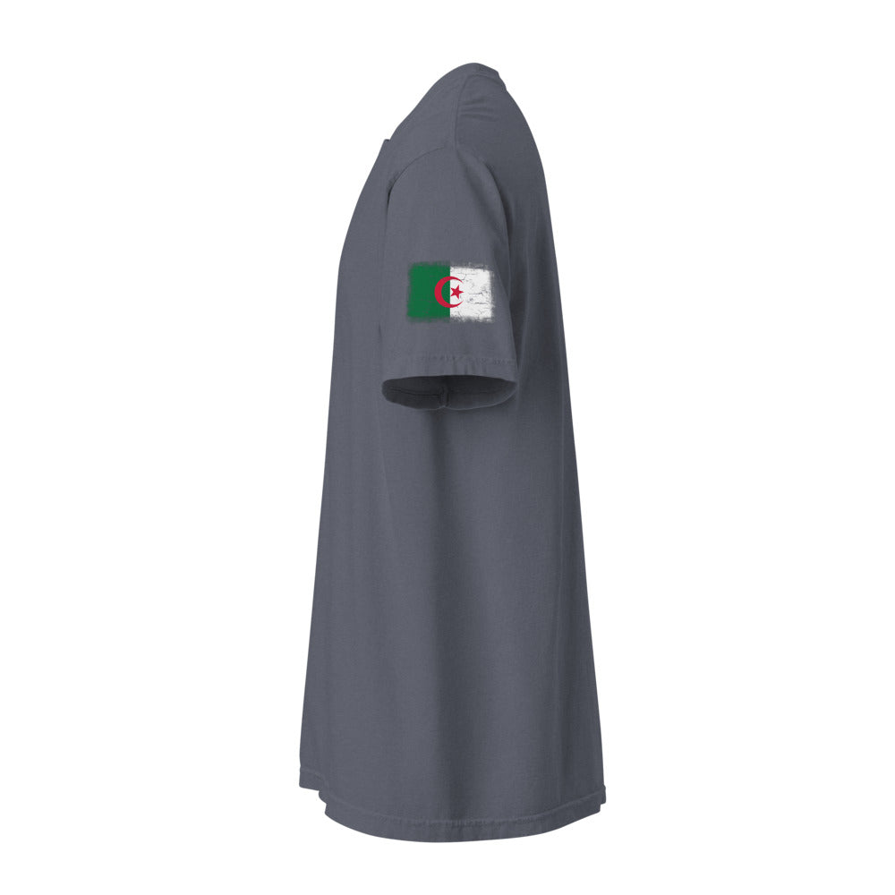 Algeria Flag Tee — Sleeve — Denim