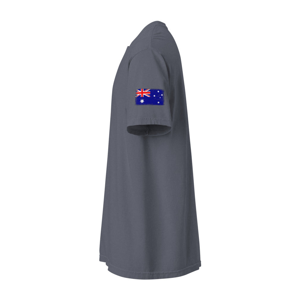 Australia Flag Tee — Sleeve — Denim