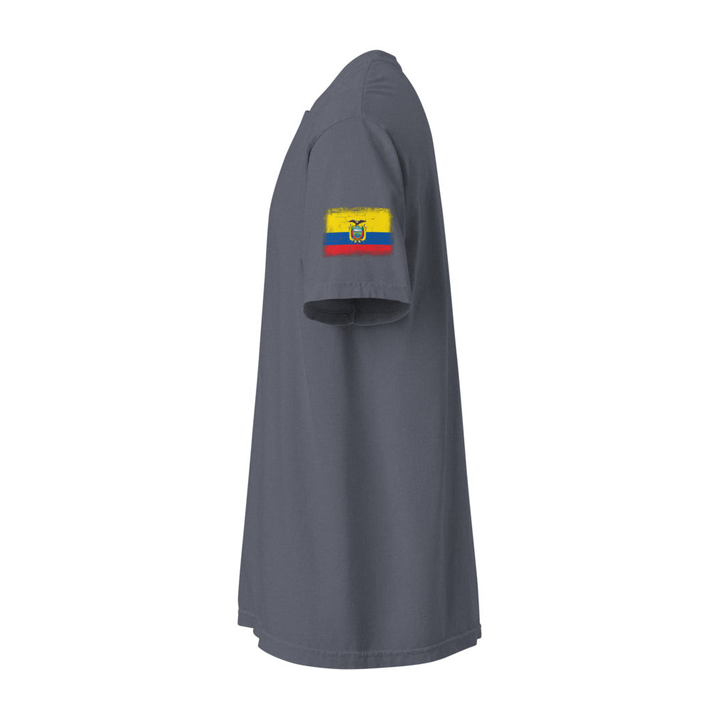 Ecuador Flag Tee — Sleeve — Denim