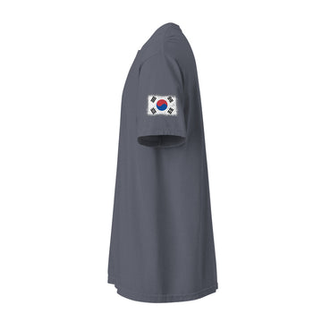 South Korea Flag Tee | Sleeve Badge | Unisex | Heavyweight Cotton