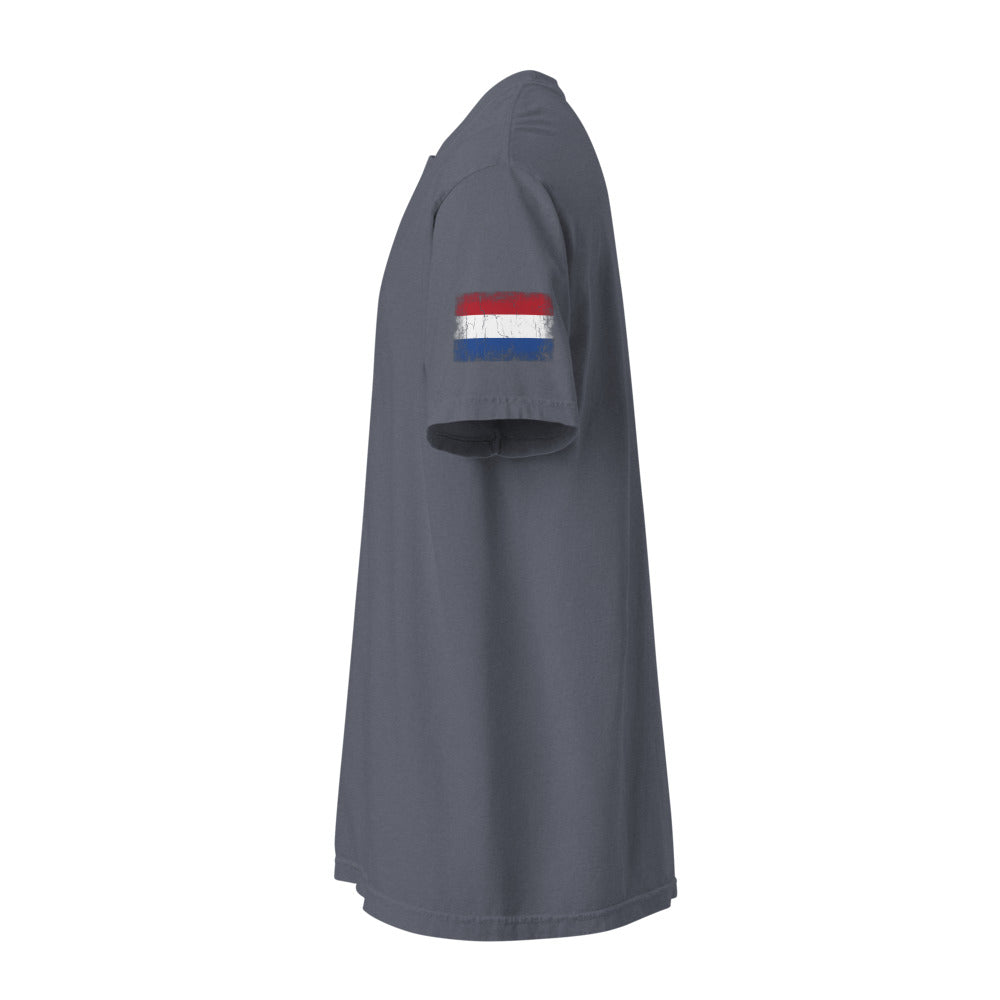 Netherlands Flag Tee — Sleeve — Denim
