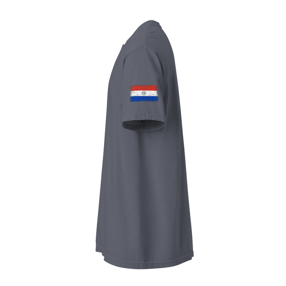 Paraguay Flag Tee — Sleeve — Denim