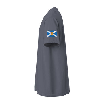 Scotland Flag Tee | Sleeve Badge | Unisex | Heavyweight Cotton
