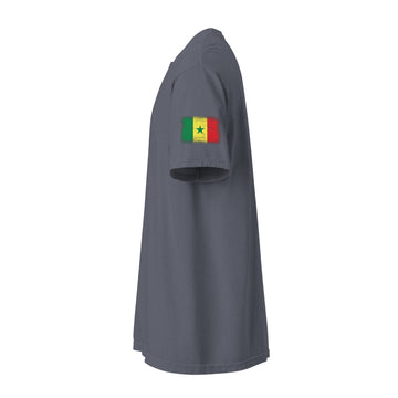 Senegal Flag Tee | Sleeve Badge | Unisex | Heavyweight Cotton