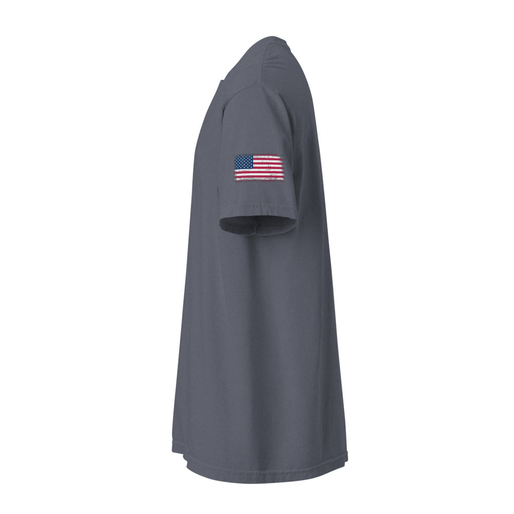 USA Flag Tee — Sleeve — Denim