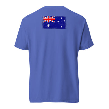 Australia Flag Tee | Back Print | Unisex | Heavyweight Cotton