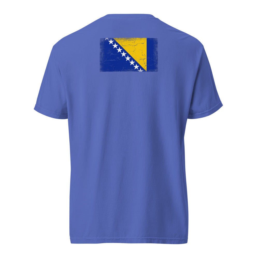 Bosnia and Herzegovina Flag Tee — Back — Flo Blue