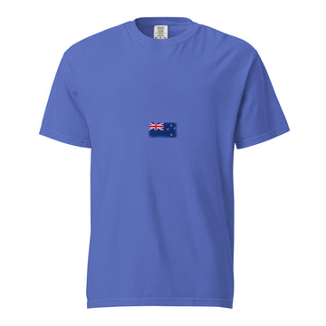 New Zealand Flag Tee | Minimal | Unisex | Heavyweight Cotton