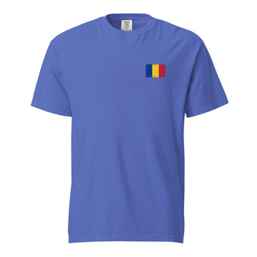 Romania Flag Tee | Front | Unisex | Heavyweight Cotton