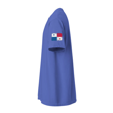 Panama Flag Tee | Sleeve Badge | Unisex | Heavyweight Cotton