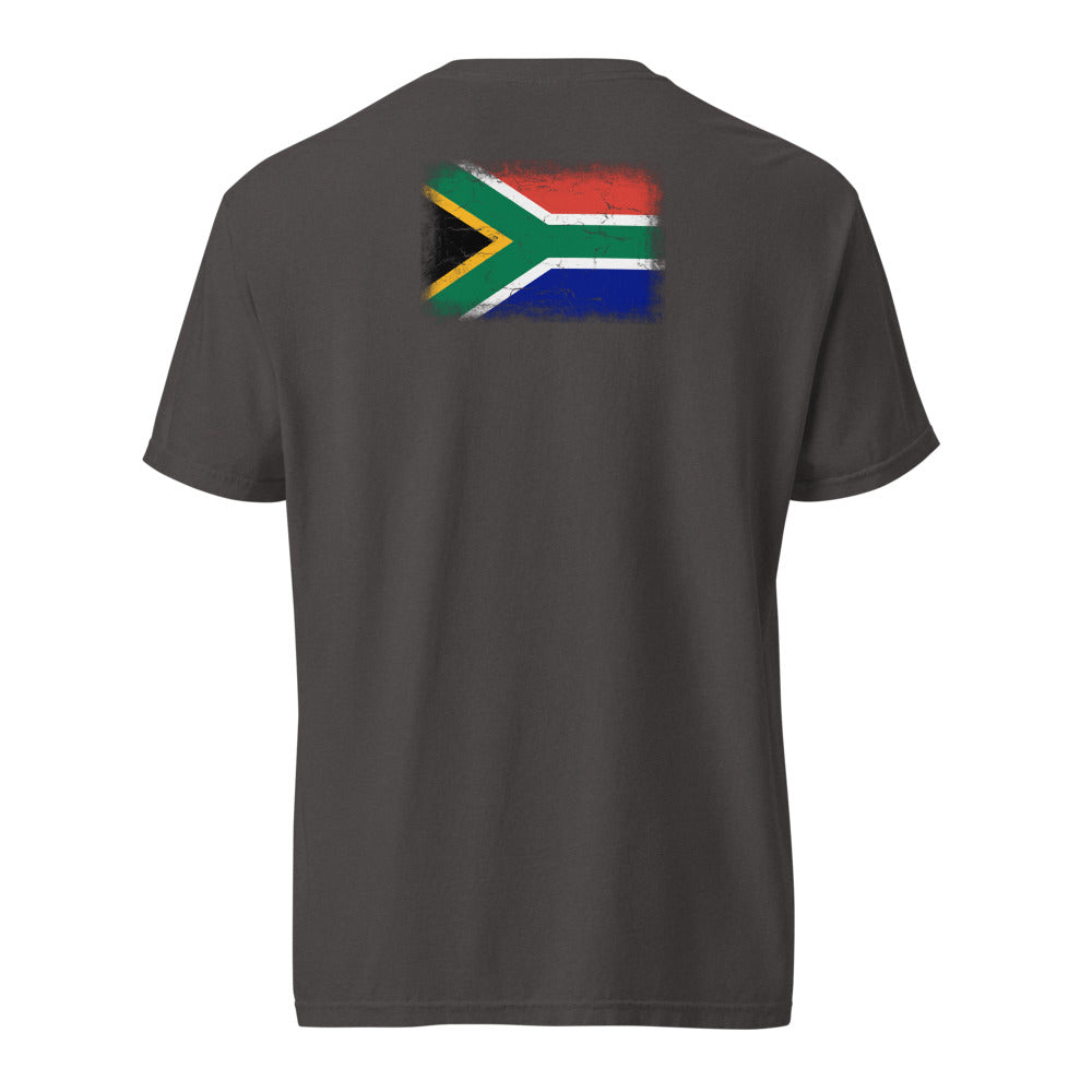 South Africa Flag Tee — Back — Graphite