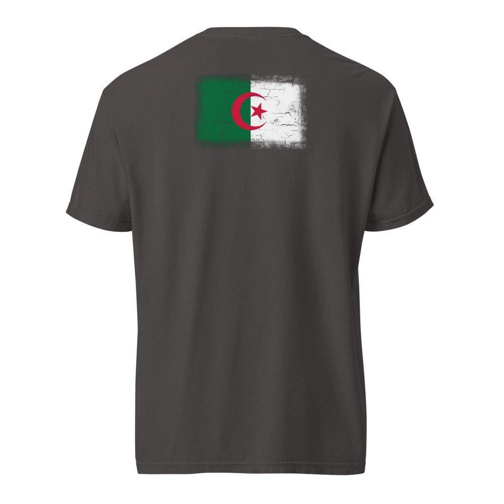 Algeria Flag Tee — Back — Graphite