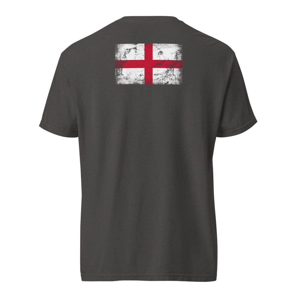 England Flag Tee — Back — Graphite
