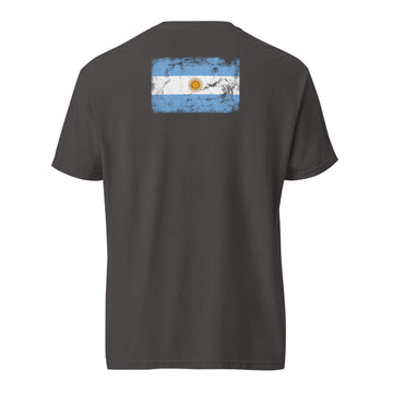 Argentina Flag Tee | Back Print | Unisex | Heavyweight Cotton