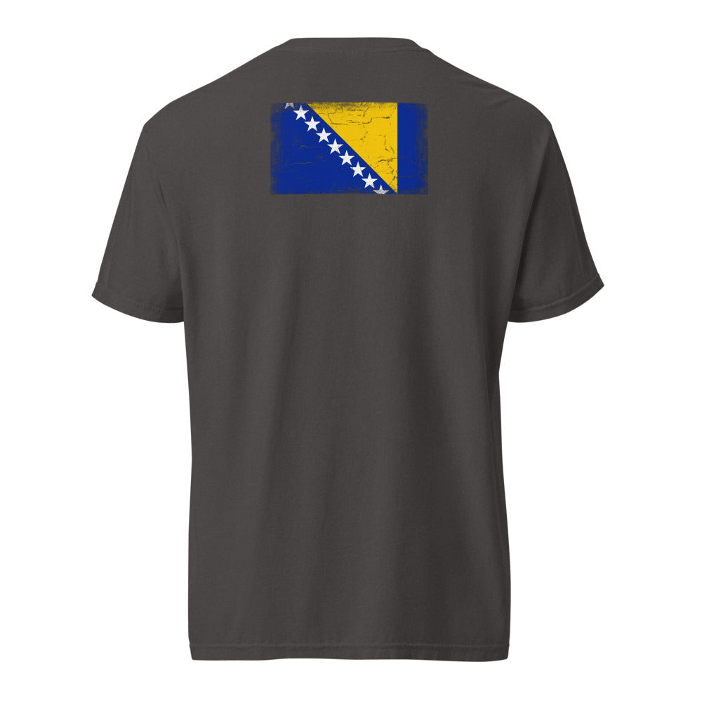 Bosnia and Herzegovina Flag Tee — Back — Graphite