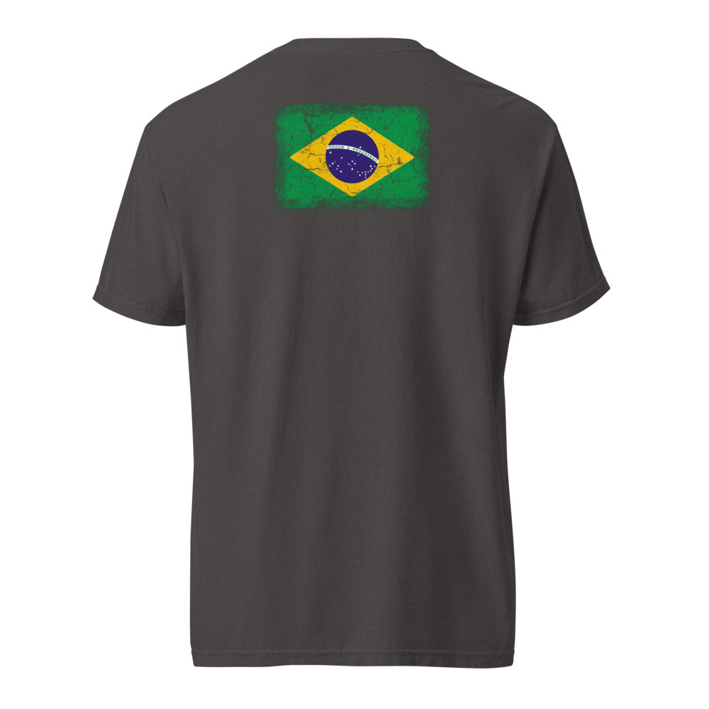 Brasil Flag Tee — Back — Graphite