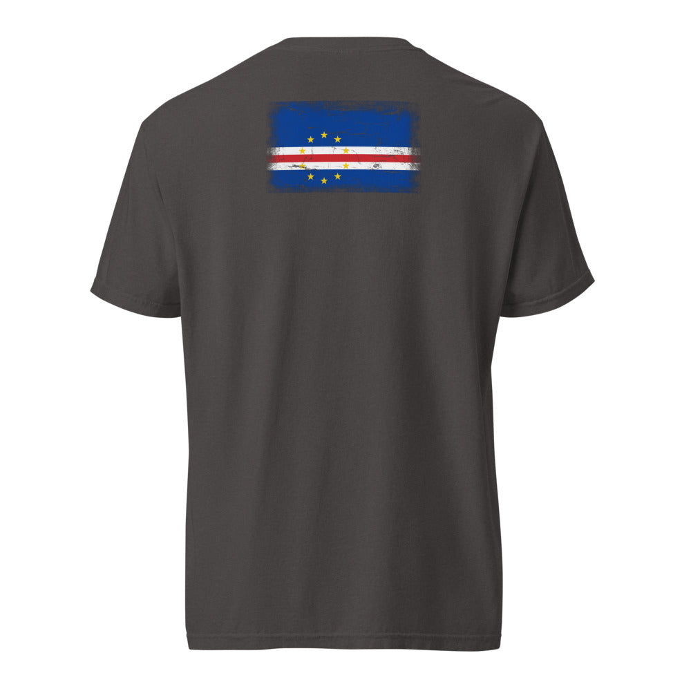 Cape Verde Flag Tee — Back — Graphite