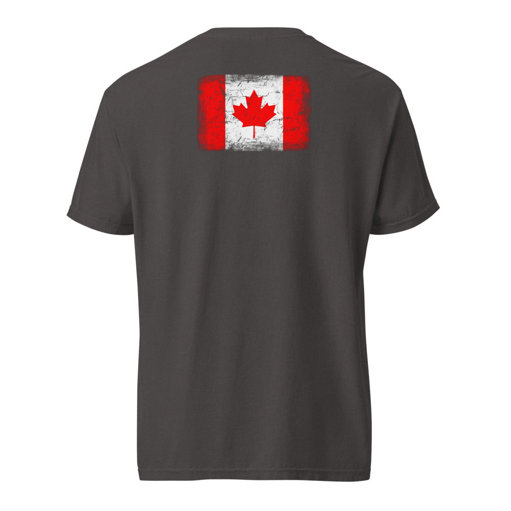 Canada Flag Tee — Back — Graphite