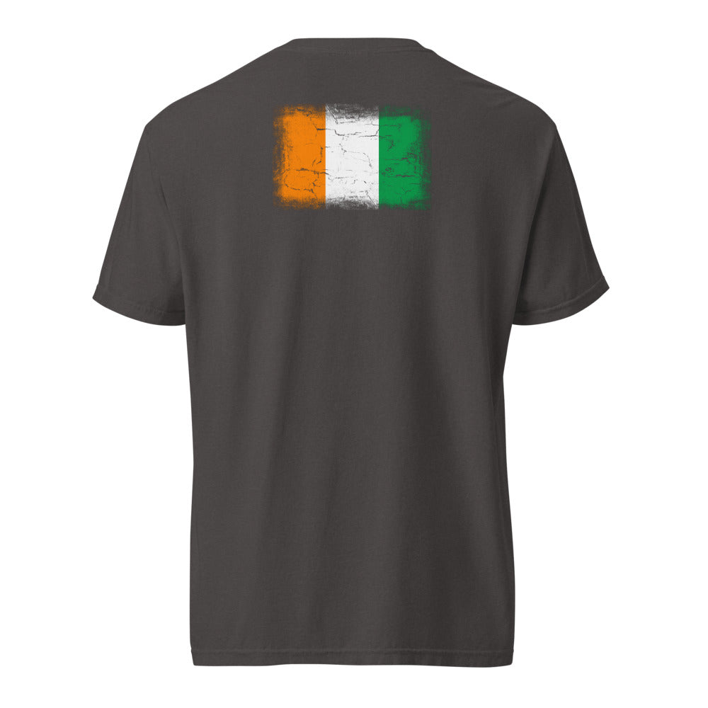 Côte d'Ivoire Flag Tee — Back — Graphite