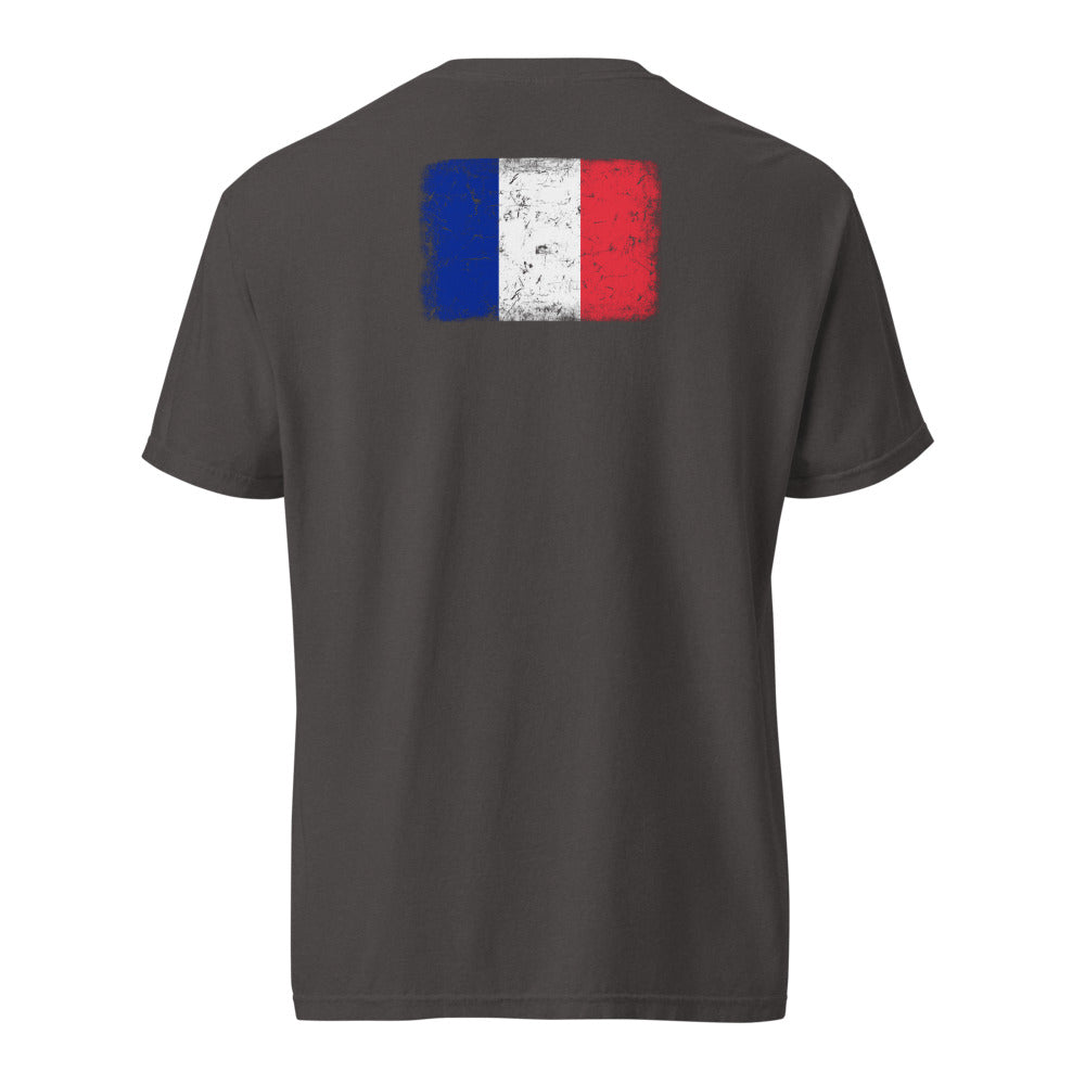 France Flag Tee — Back — Graphite
