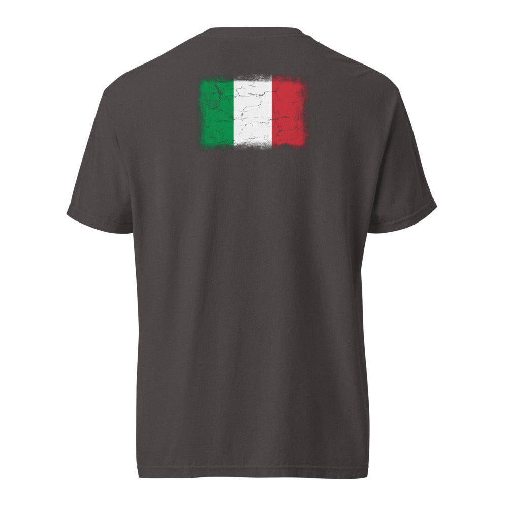 Italy Flag Tee — Back — Graphite