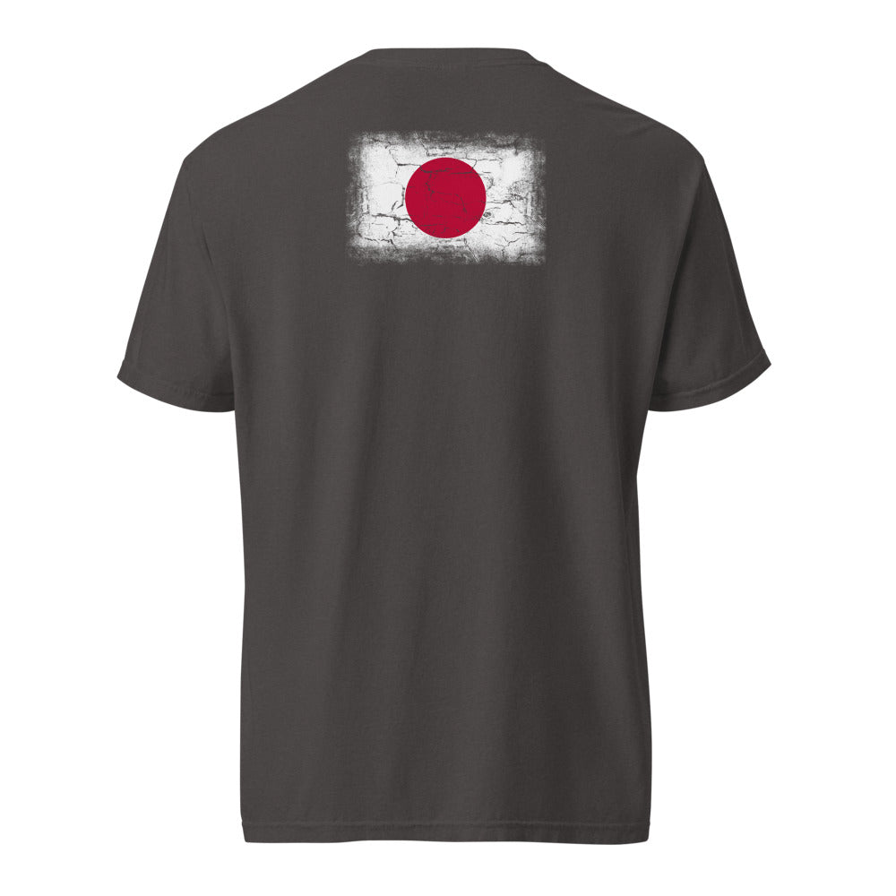 Japan Flag Tee — Back — Graphite