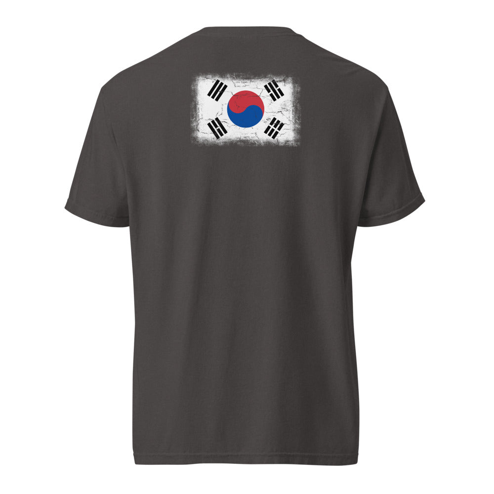 South Korea Flag Tee — Back — Graphite