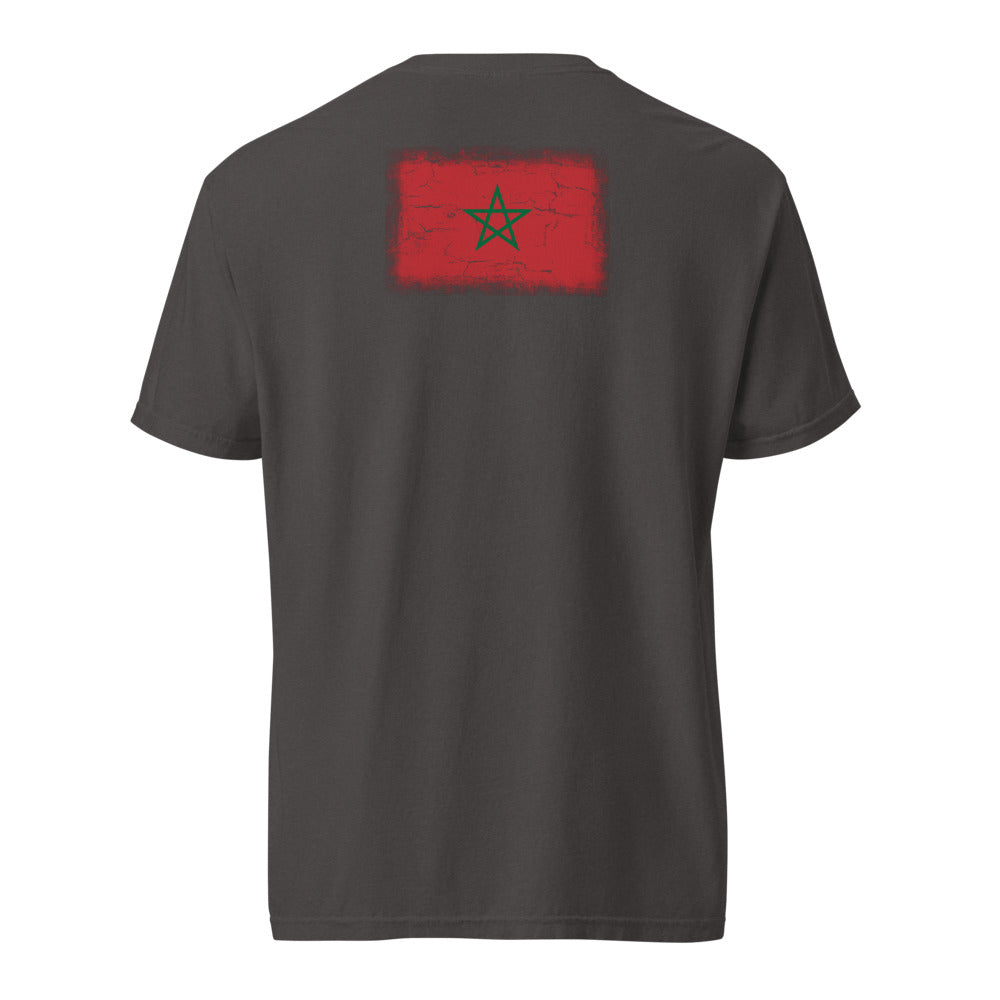 Morocco Flag Tee — Back — Graphite