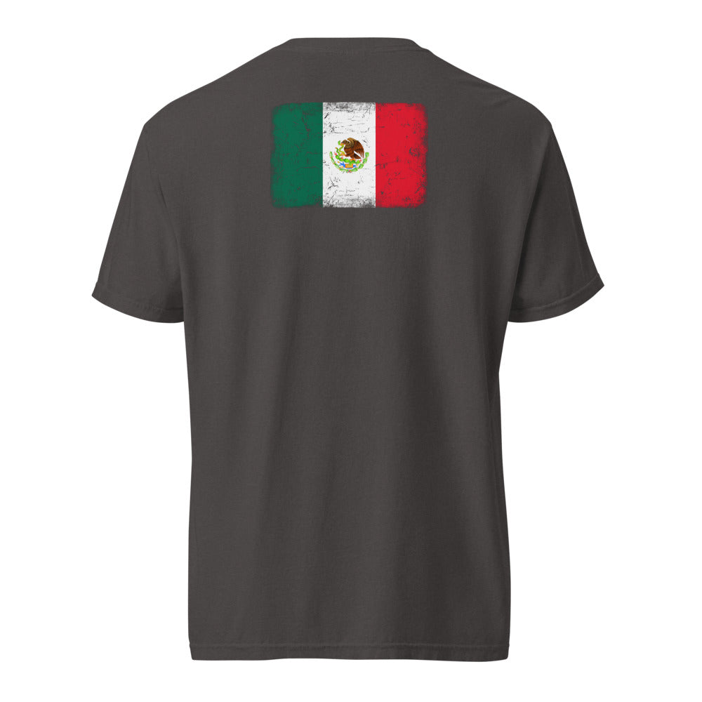 Mexico Flag Tee — Back — Graphite