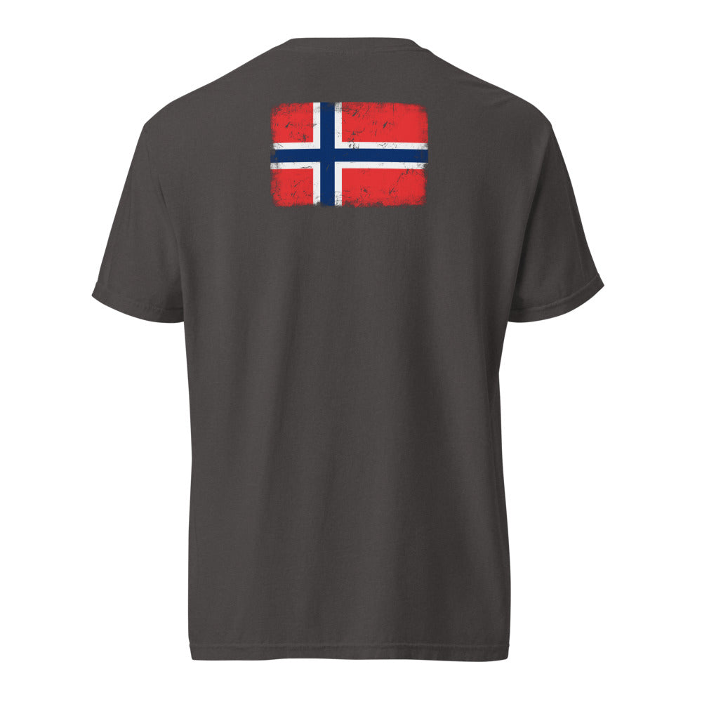 Norway Flag Tee — Back — Graphite
