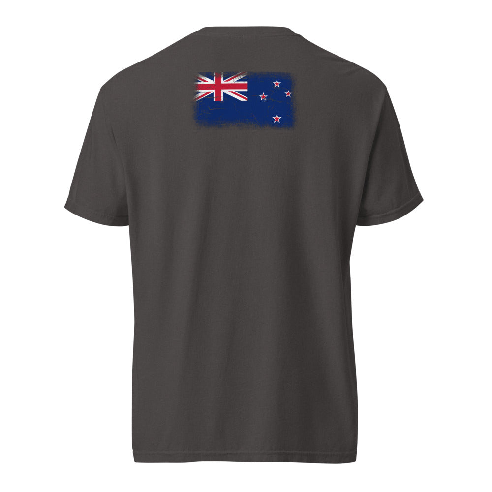 New Zealand Flag Tee — Back — Graphite