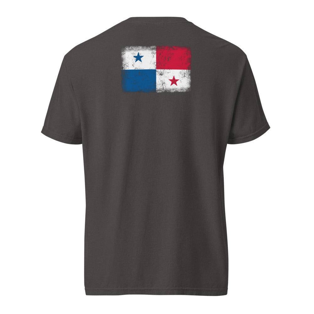 Panama Flag Tee — Back — Graphite