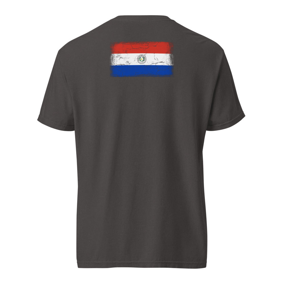 Paraguay Flag Tee — Back — Graphite