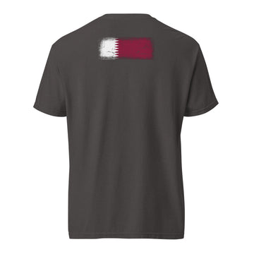 Qatar Flag Tee | Back Print | Unisex | Heavyweight Cotton