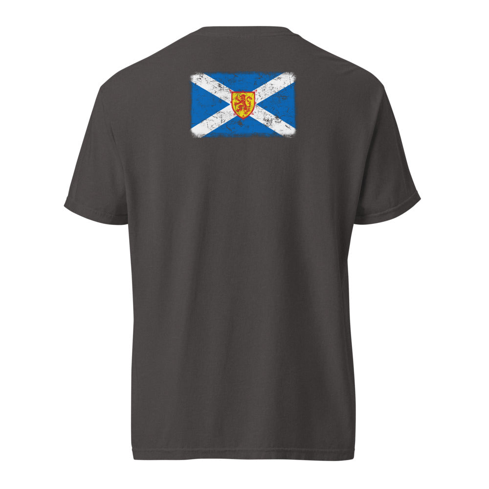 Scotland Flag Tee — Back — Graphite