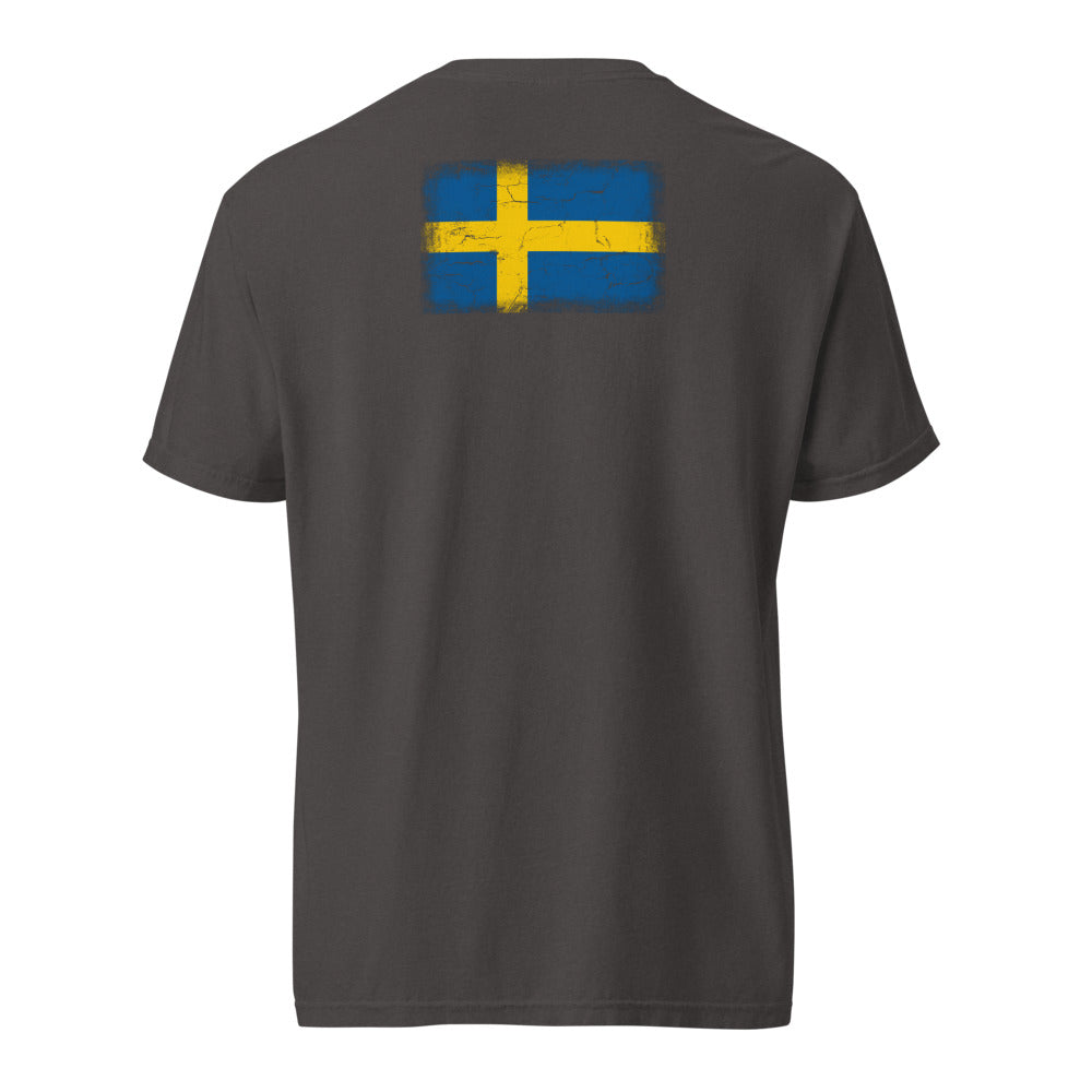 Sweden Flag Tee — Back — Graphite