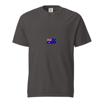 Australia Flag Tee | Minimal | Unisex | Heavyweight Cotton