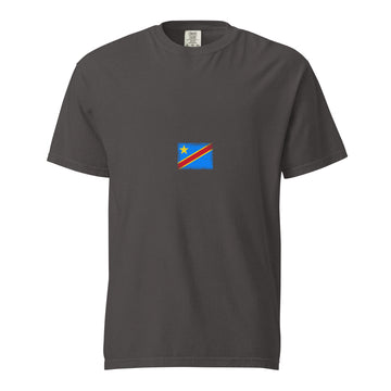 Congo Flag Tee | Minimal | Unisex | Heavyweight Cotton